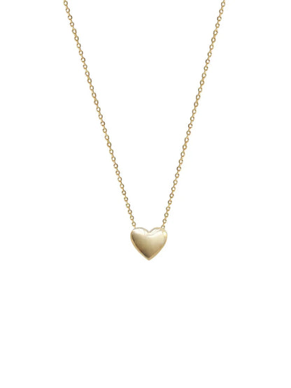 Solid Silver Heart Necklace