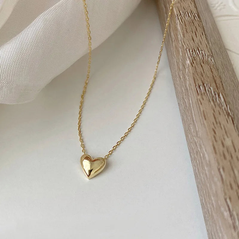 Solid Silver Heart Necklace